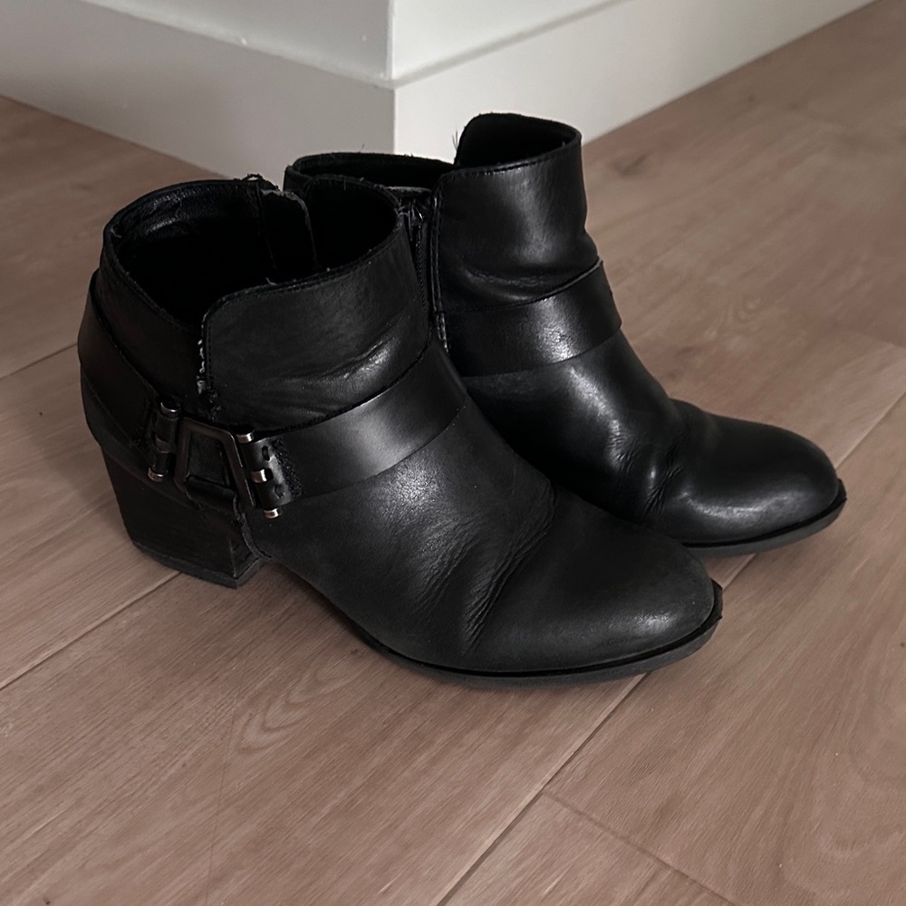 Black ankle boots